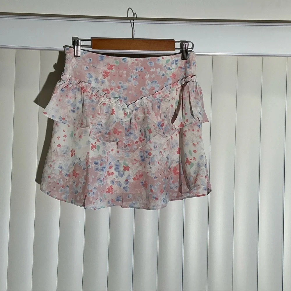LOVESHACKFANCY Imelda Skirt In Bubble Pink